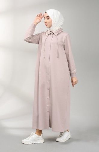 Two Thread Buttoned Dress 201530-01 Pink 201530-01