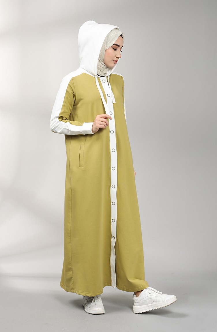 Oil Green İslamitische Jurk 201532-02