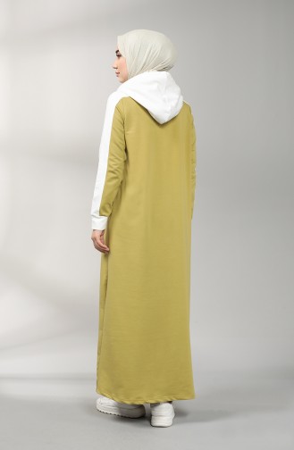 فستان أخضر زيتي 201532-02