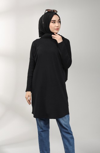 Plain Basic Tunic 1425-01 Black 1425-01