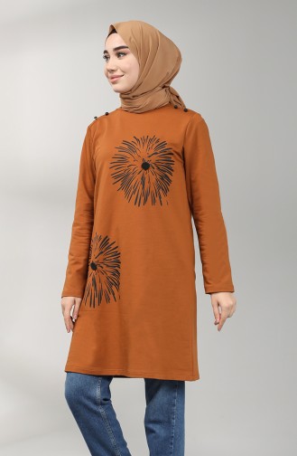 Two-thread Patterned Tunic 60346-04 Tobacco 60346-04