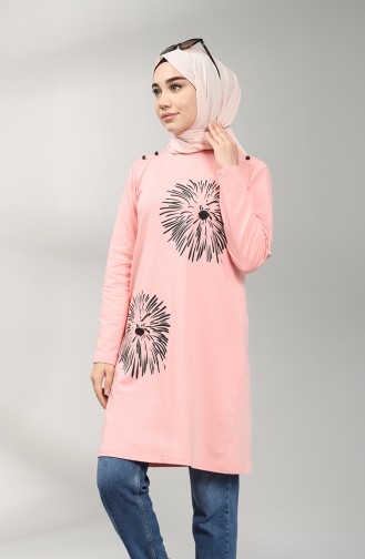 Two Thread Patterned Tunic 60346-09 Powder 60346-09