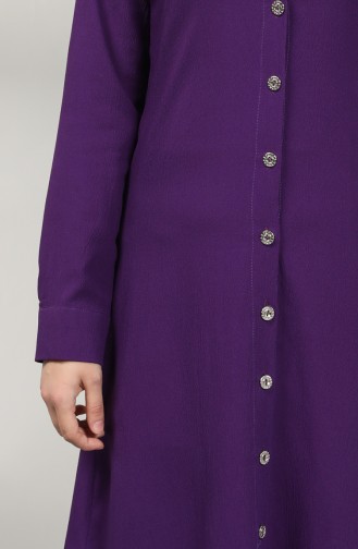 Buttoned Tunic 12002-09 Purple 12002-09