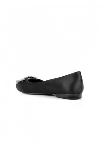 Black Woman Flat Shoe 208.SIYAH