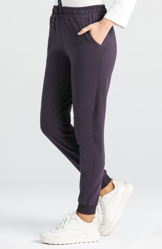 Sweatpants with Two Thread Pockets 94561-01 Purple 94561-01