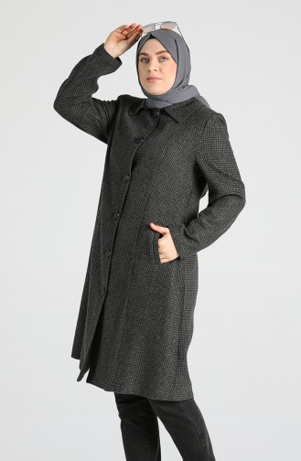 معطف طويل رمادي 0303A-01