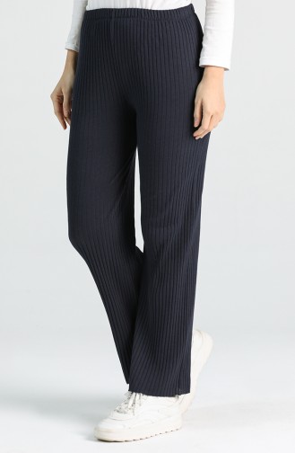 Ribbed Pants 1755-04 Navy Blue 1755-04