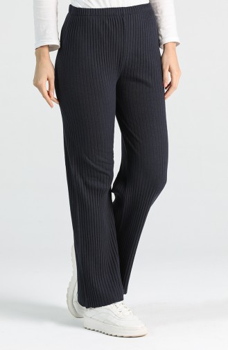 Ribbed Pants 1755-04 Navy Blue 1755-04