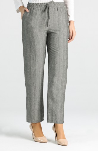 Elastic waist Pocket Detailed Trousers 4342pnt-01 Gray 4342PNT-01