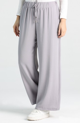 Elastic waist wide-leg Trousers 5001-11 Gray 5001-11