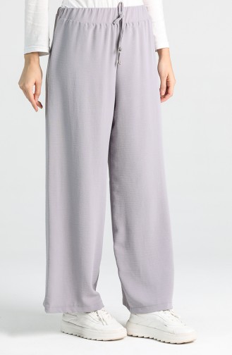 Elastic waist wide-leg Trousers 5001-11 Gray 5001-11