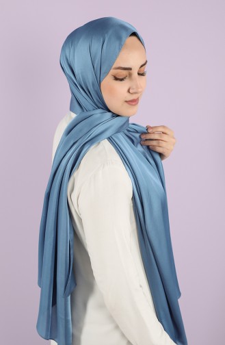 Charm Plain Satin Shawl 15224-12 Indigo 15224-12