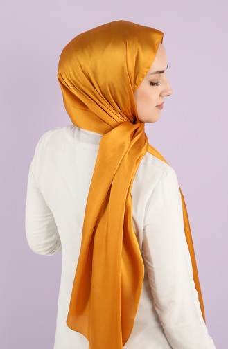 Charm Plain Satin Shawl 15224-18 Mustard 15224-18