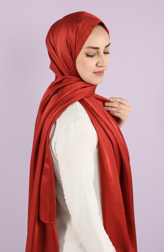 Charm Plain Satin Shawl 15224-19 Dark Tile 15224-19