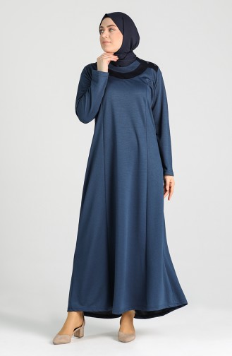 Indigo Hijab Kleider 4744-05