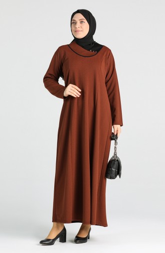 Robe Hijab Tabac 4756-04