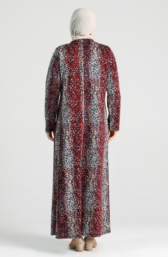 Robe Hijab Bordeaux 4763-01