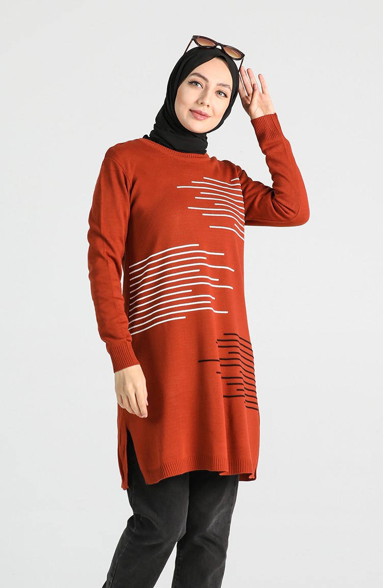 Triko Tunik 1294 04 Kiremit Sefamerve