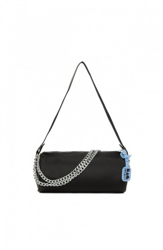 Bagmori Ribbed Mini Duffle Bag M000005292 Black 8682166063321