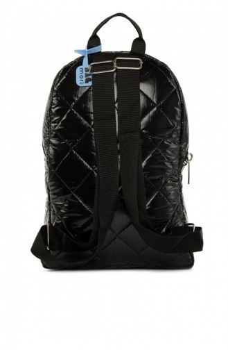 Bagmori Inflated Backpack with Thick Zipper M000005289 Black 8682166063284