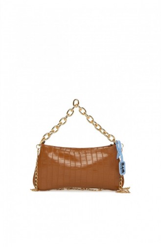 Bagmori Soft Textured Chain Baguette M000005261 Tobacco 8682166062997