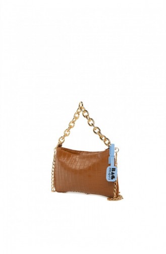 Bagmori Soft Textured Chain Baguette M000005261 Tobacco 8682166062997