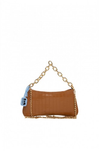 Bagmori Soft Textured Chain Baguette M000005261 Tobacco 8682166062997