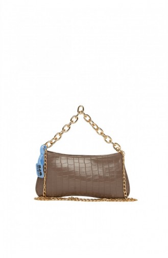 Bagmori Soft Textured Chain Baguette M000005261 Mink 8682166063000