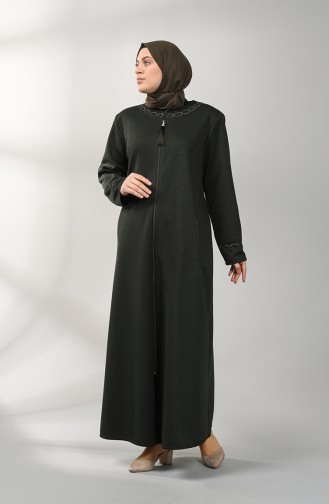 Dunkelgrün Abayas 1589-04