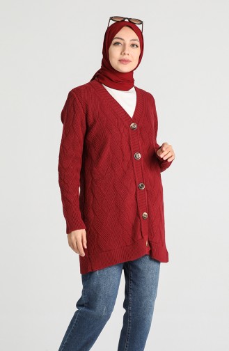 Weinrot Strickjacke 7003-06