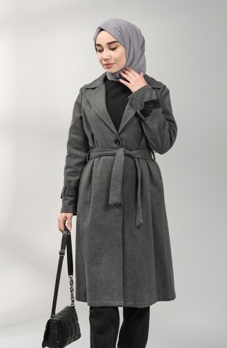 Belted Stamp Coat 1332-02 Gray 1332-02