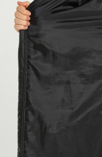 Plus Size quilted Coat 0635a-01 Black 0635A-01