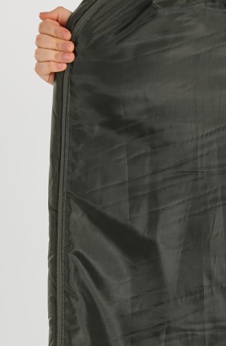Büyük Beden Kapitone Kaban 0635A-02 Haki
