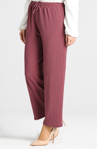 Elastic wide-leg Trousers 5335-01 Dark Rose Dry 5335-01