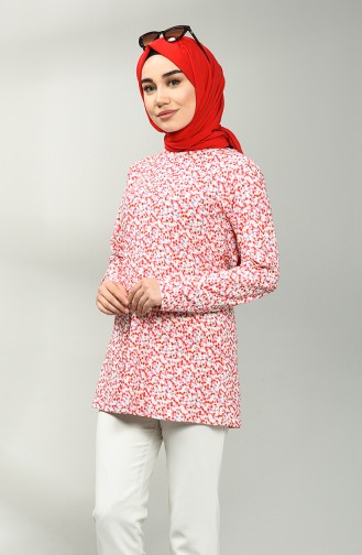 Beige-Rose Bluse 3405-01