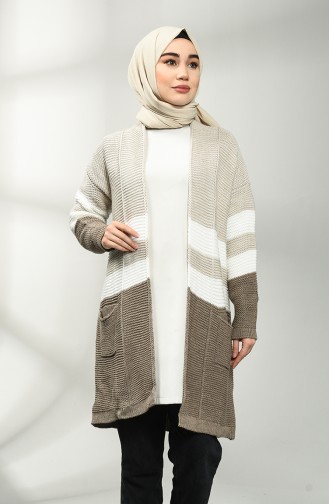 Beige Cardigans 7007-08