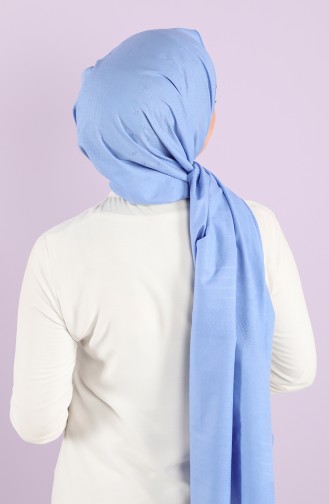 Self-patterned Cotton Shawl 4887-01 Blue 4887-01