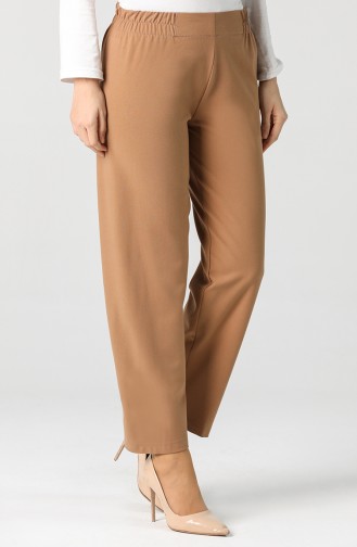 Elastic Waist Trousers 1983-18 Milk Brown 1983-18
