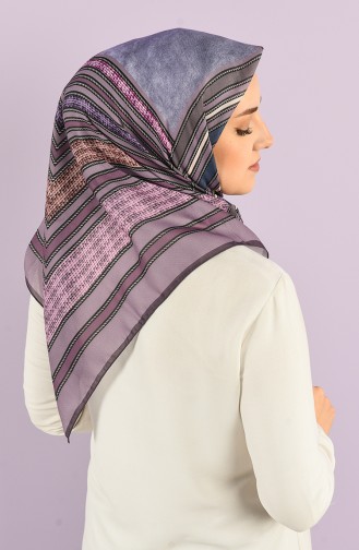 Karaca Patterned Soft Scarf 90732-02 Purple Lilac 90732-02