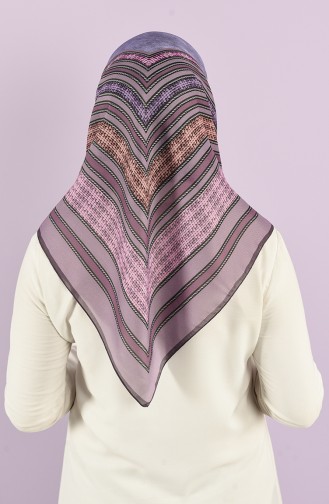 Karaca Patterned Soft Scarf 90732-02 Purple Lilac 90732-02