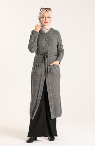 Anthrazit Strickjacke 10207-05
