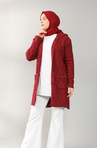 Claret Red Cardigans 7002-10