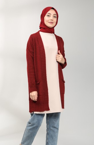 Claret Red Cardigans 9118-01