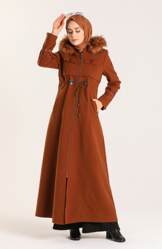 Fur Cachet Down Coat 1001-10 Cinnamon 1001-10