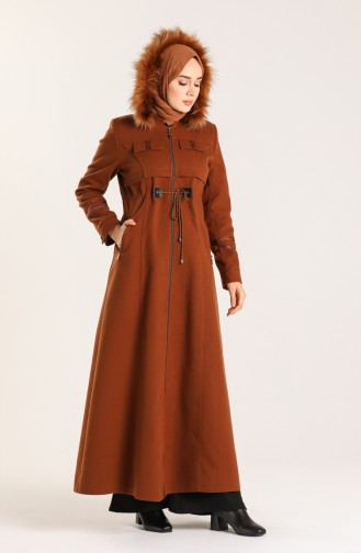 Zimtfarbig Mantel 1001-10
