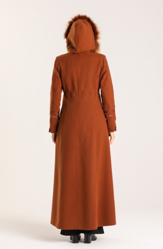 Zimtfarbig Mantel 1001-10