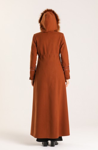 Fur Cachet Down Coat 1001-10 Cinnamon 1001-10