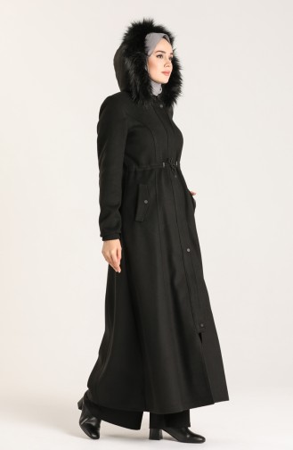 معطف طويل أسود 1019-01