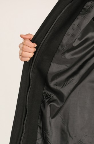 معطف طويل أسود 1019-01