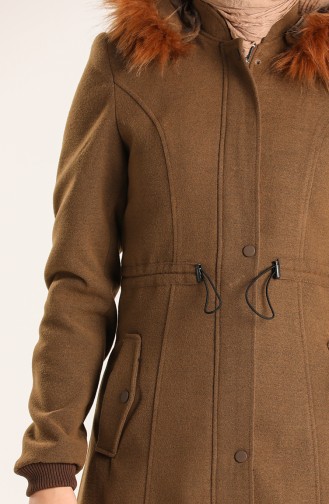 Fur Cashmere Coat 1020-03 Tobacco 1020-03